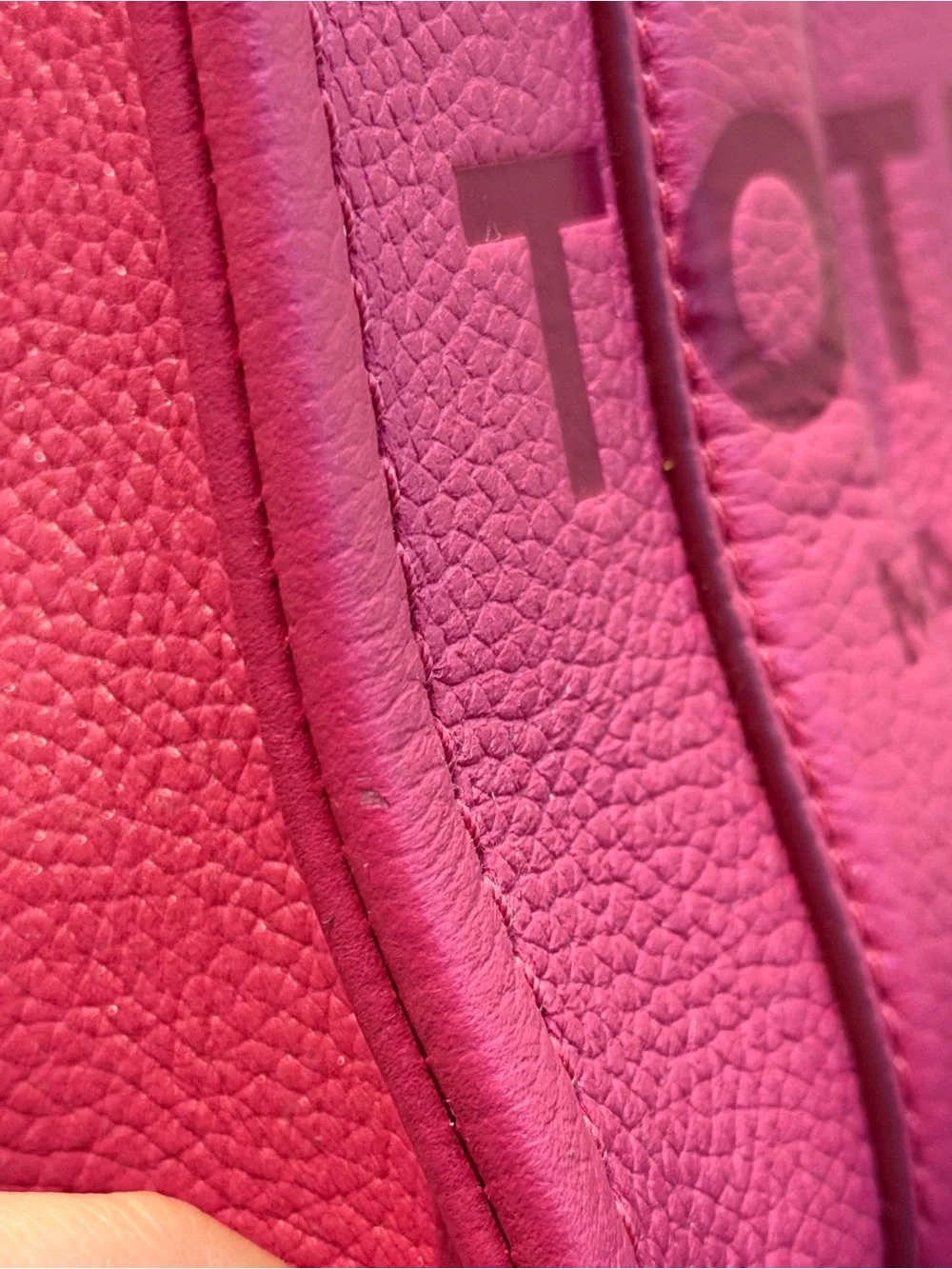 Marc Jacobs Leather The Tote Bag -Small- Rasberry Pink - Picture 14 of 14